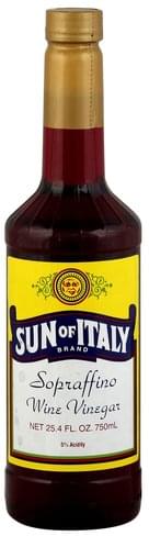Sun of Italy Spraffino Wine Vinegar - 25.4 oz