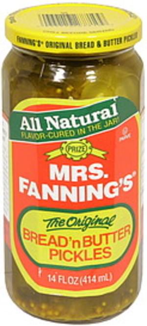 Mrs Fannings The Original Bread N Butter Pickles 14 Oz Nutrition Information Innit Mrs Fannings The Original Bread N Butter Pickles 14 Oz Nutrition Information Innit