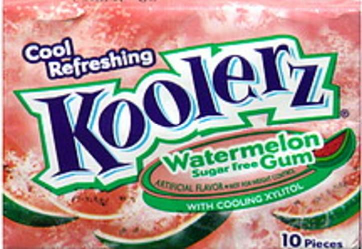 Carefree Sugar Free, Watermelon Koolerz Sugar Free Gum, Watermelon 1
