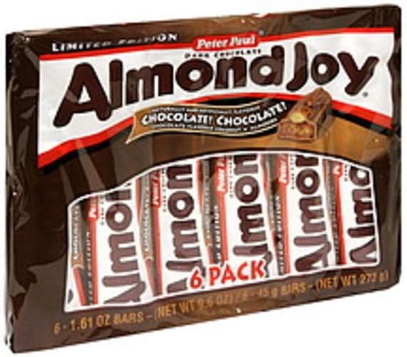 Almond Joy Dark Chocolate Candy Bars - 6 ea, Nutrition Information