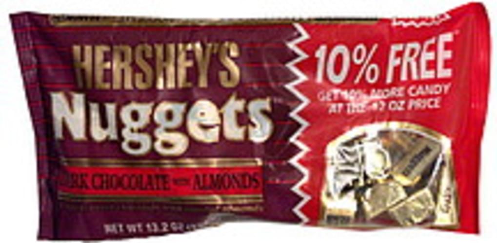 Hersheys dark chocolate with almonds nuggets 13 2 oz nutrition