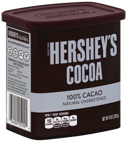 Hersheys Natural, Unsweetened Cocoa - 8 oz