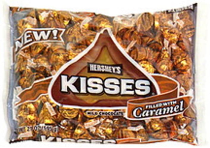 Hershey's Milk Chocolate Filled with Caramel Kisses 21 oz, Nutrition