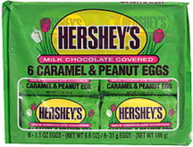 Hersheys Caramel & Peanut Eggs 6 ea, Nutrition Information Innit