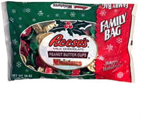 Reeses Christmas Peanut Butter Cups Miniatures 16 oz, Nutrition