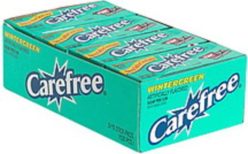 Carefree Sugar Free, Wintergreen Gum 8 ea, Nutrition Information Innit