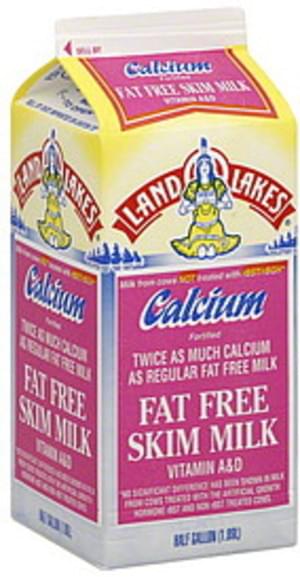 Land O Lakes Skim, Fat Free Milk - 0.5 gl