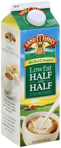 Land O Lakes Lowfat Half Half 1 Qt Nutrition Information Innit