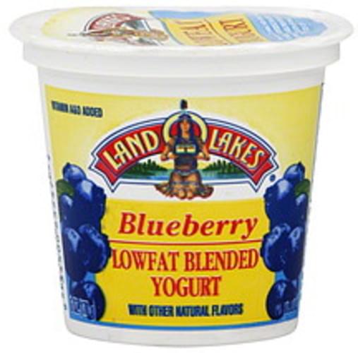 Land O Lakes Blended, Lowfat, Blueberry Yogurt 6 oz, Nutrition