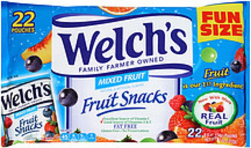 Welch's Fruit Snacks Mixed Fruit Fun Size Fruit Snacks - 11 ...