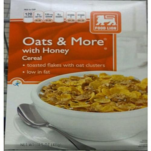 Food Lion Oats & More with Honey Cereal 32 g, Nutrition Information