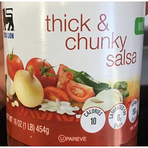 Food Lion Mild Thick & Chunky Salsa 31 g, Nutrition Information Innit