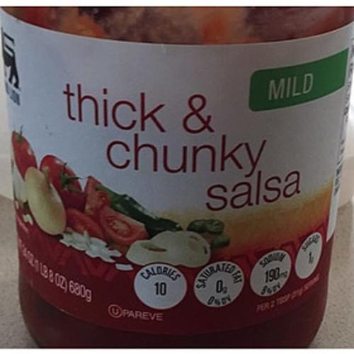 Food Lion Mild Thick & Chunky Salsa 31 g, Nutrition Information Innit