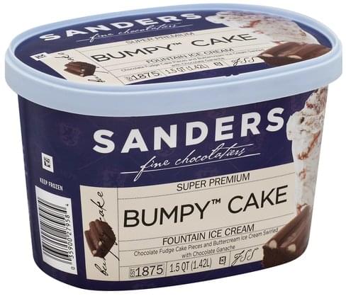 Sanders Fountain Super Premium Bumpy Cake Ice Cream 1 5 Qt Nutrition Information Innit
