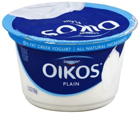 Oikos Nonfat, Greek, Plain Yogurt - 5.3 oz