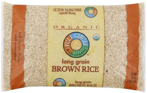 Full Circle Long Grain Brown Rice - 32 oz