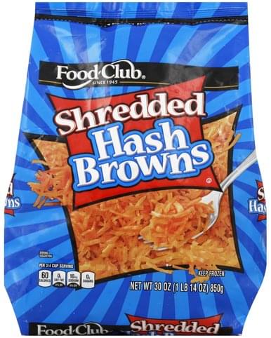 Food Club Shredded Hash Browns - 30 oz