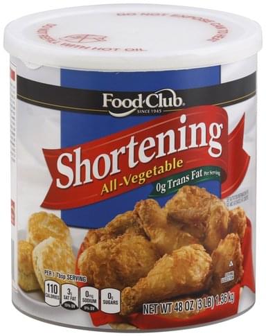 Food Club All-Vegetable Shortening - 48 oz