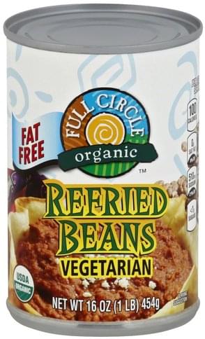 Full Circle Fat Free, Vegetarian Refried Beans - 16 oz