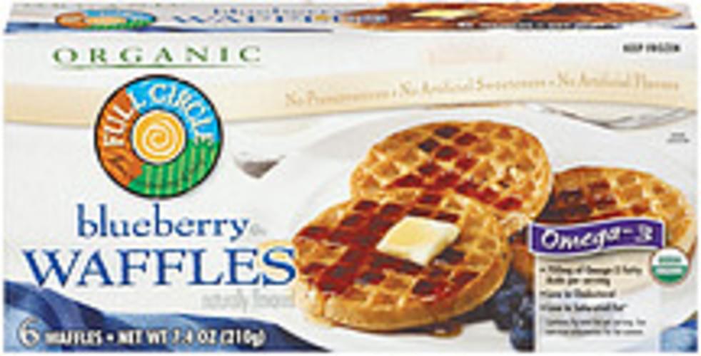 Full Circle Organic Blueberry 6 Ct Waffles 7.4 oz, Nutrition Information Innit