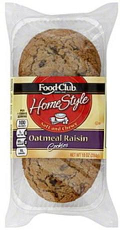 Food Club Cookies Oatmeal Raisin