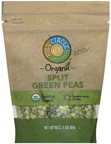 Full Circle Organic, Split Green Peas - 16 oz