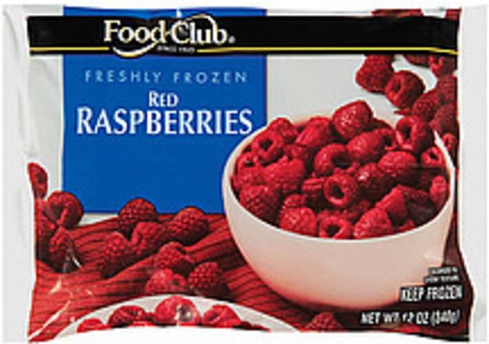 Food Club Red Raspberries - 12 oz