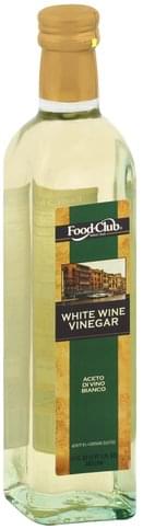 Food Club White Wine Vinegar - 17 oz