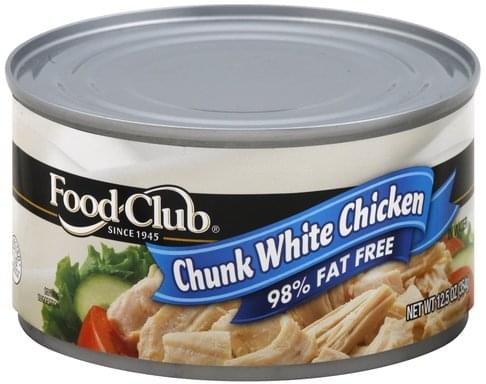 Food Club Chunk White, in Water Chicken - 12.5 oz