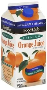 Tree Ripe No Pulp Premium Natural Orange Juice - 12 oz ...