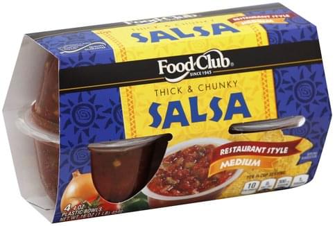 Food Club Thick & Chunky, Medium, Restaurant Style Salsa - 4 ea