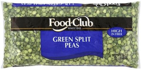 Food Club Green Split Peas - 16 oz