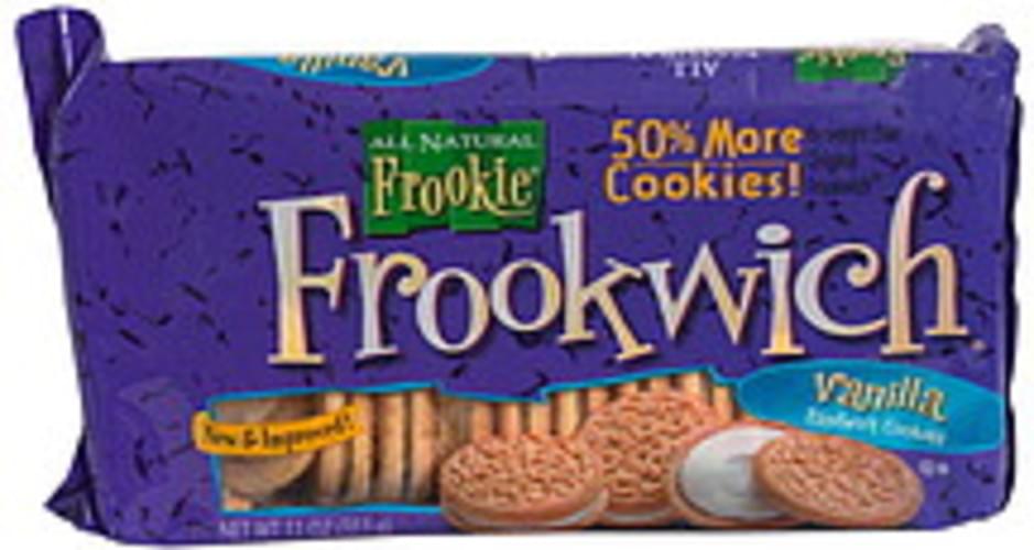 Frookie Sandwich Cookies, Vanilla 11 oz, Nutrition Information Innit
