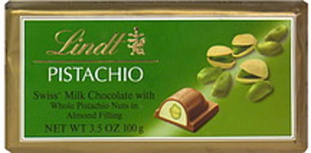 Lindt with Whole Pistachio Nuts in Almond Filling Swiss Milk Chocolate