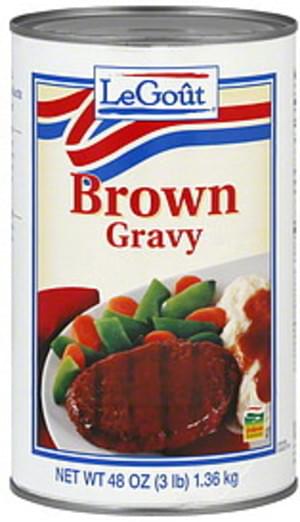 LeGout Brown Gravy 48 Oz Nutrition Information Innit legout-brown-gravy-48-oz-nutrition-information-innit