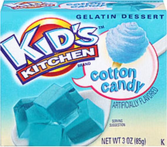 Hormel Kid's Kitchen Cotton Candy Gelatin Dessert 3 oz, Nutrition