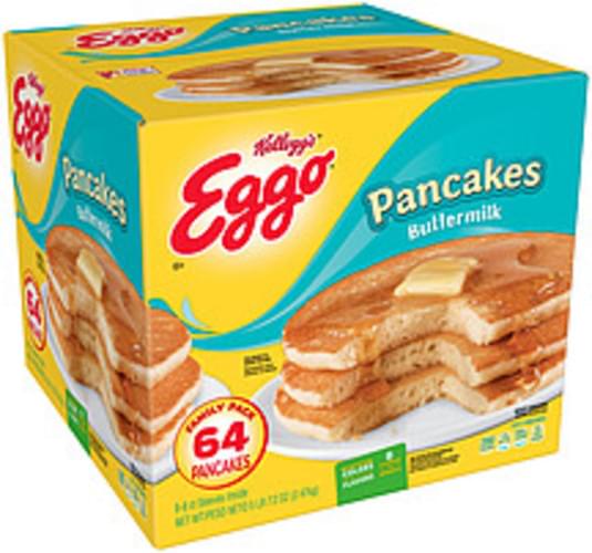 Kellogg's Kellogg's Eggo Pancakes Buttermilk 87.2oz 64, Nutrition