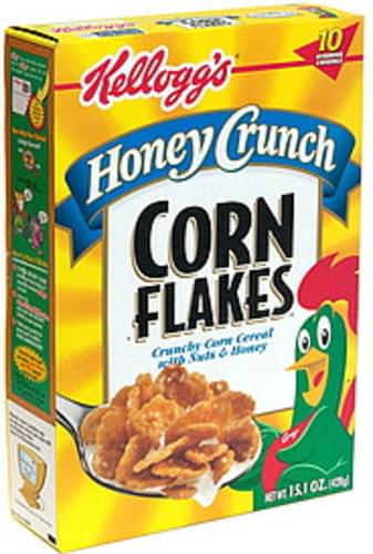 Corn Flakes Honey Crunch Cereal 15 1 Oz Nutrition Information Innit