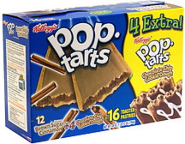 Pop Tarts Frosted Brown Sugar Cinnamon, Chocolate Chip Cookie Dough