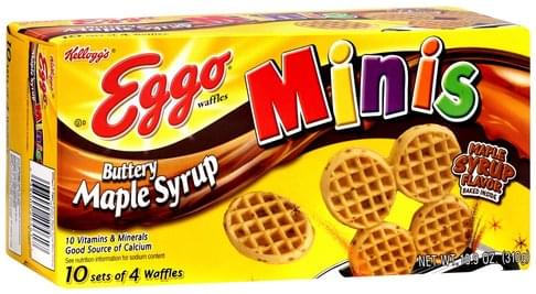 Eggo Minis Buttery Maple Syrup Waffles 10 Ea Nutrition Information Innit