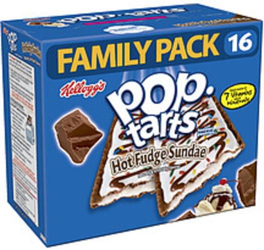 Kellogg's PopTarts Hot Fudge Sundae 16 Ct Toaster Pastries 29.3 oz, Nutrition Information Innit
