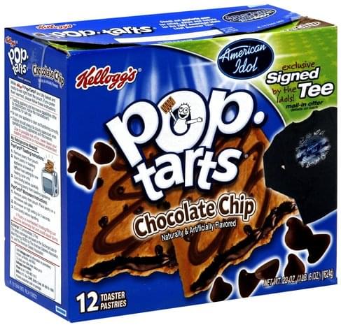 Pop Tarts Chocolate Chip Toaster Pastries - 12 ea, Nutrition ...