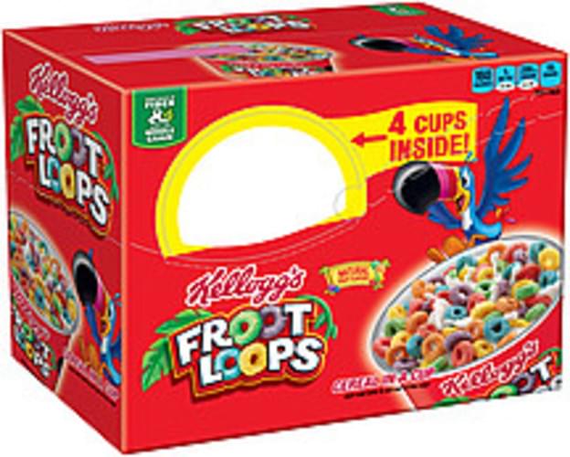 Kellogg's Froot Loops Cereal In A Cup 6 oz, Nutrition Information Innit