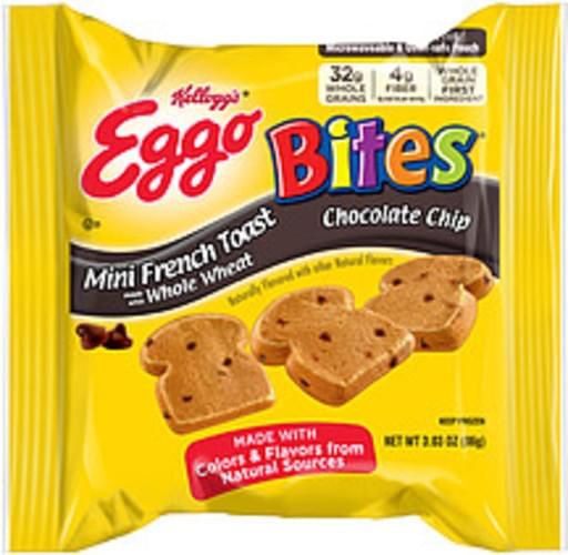 Eggo Bites Chocolate Chip Mini French Toast 3.03 oz, Nutrition