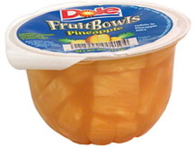 Dole Pineapple Fruit Bowls 4 oz, Nutrition Information Innit