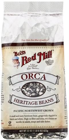 Bobs Red Mill Orca Heritage Beans - 22 oz