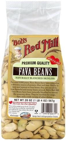 Bobs Red Mill Fava Bean, Naturally Blanched Skinless Fava Beans - 20 oz