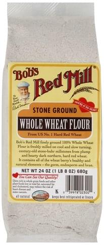 Bobs Red Mill Stone Ground Whole Wheat Flour - 24 oz