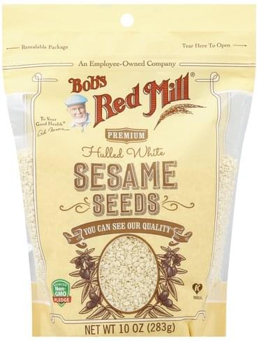 Bobs Red Mill Hulled White, Premium Sesame Seeds - 10 oz
