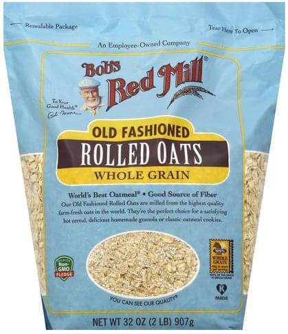Bobs Red Mill Whole Grain, Old Fashioned Rolled Oats - 32 oz